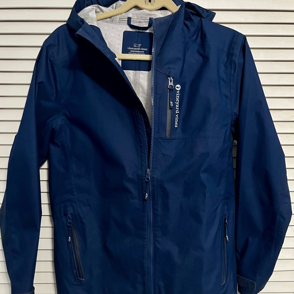 Vineyard Vines Kids Blue Raincoat
